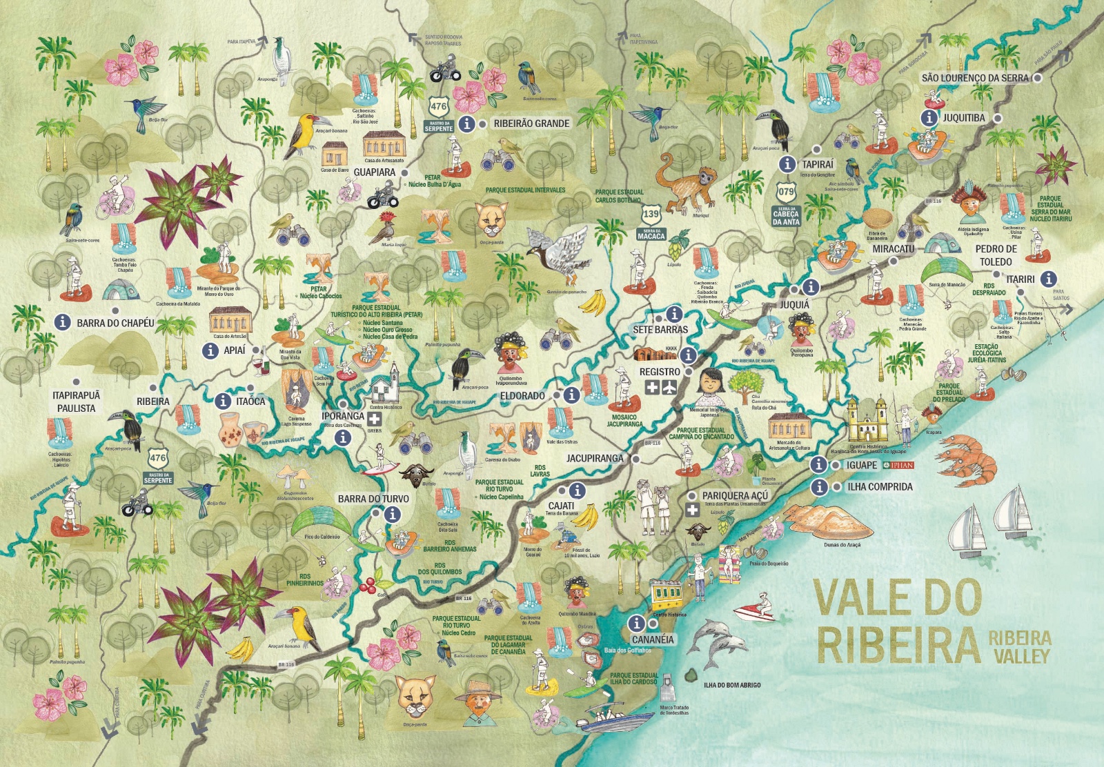 Mapa Vale do Ribeira